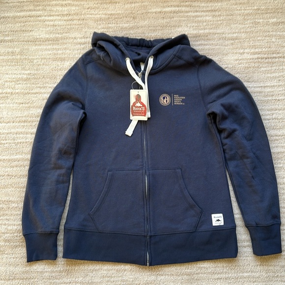 Roots Women's PADDLE-CREEK Roots 73 Full Zip Hoodie Navy Blue Size Small - Picture 3 of 16